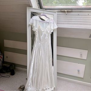 SOLD Vintage Victoria Secret Bridal Floor Length Slip Dress and Cape Set